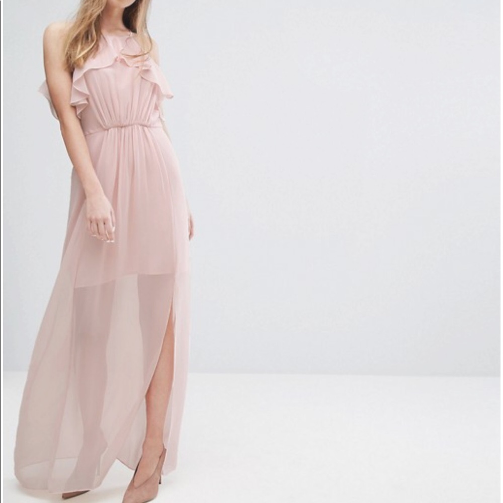 NWT BCBGENERATION Ruffle Maxi Dress - Picture 3 of 8